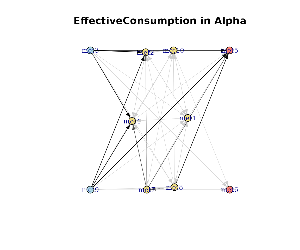 Effective consumption network.
